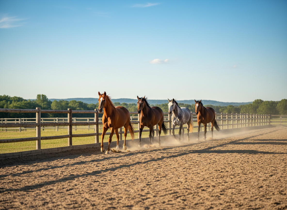 Turnout paddocks